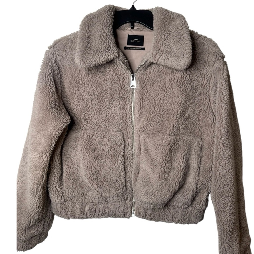 Urban Outfitters Soft Gray Fleece Jacket